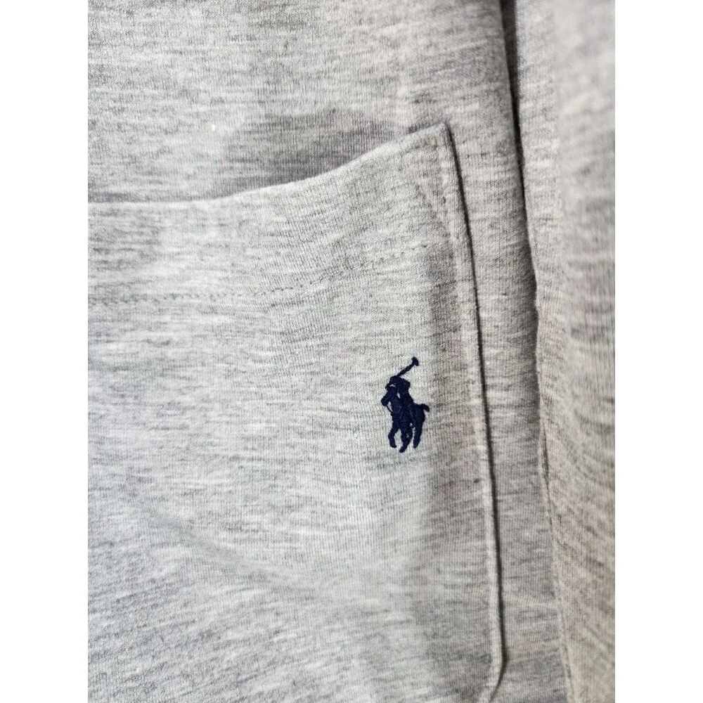 Polo Ralph Lauren Small Sleepwear Cardigan Poly Rayon Spandex  Heather Gray Men